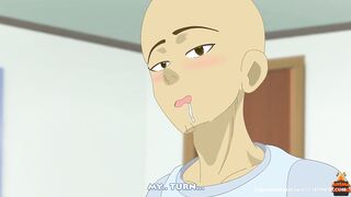 Long Booty Woman Farts with two Guys