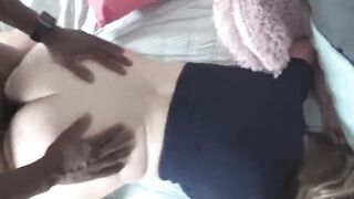 Blonde Housewife Fucked by Biggest African Cock during Swing p
