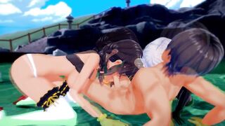 Azur Lane 3-Way - Washington x South Dakota - Hentai