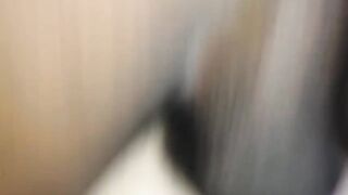Monster ebony cock destroying little white ass
