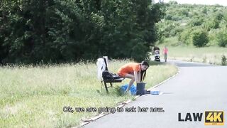 LAW4k. Having sex with kinky cops promises outlawed snatch with mouth