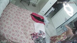 hidden Web Web Cam. Bombshell Mom Blonde changing inside bedroom