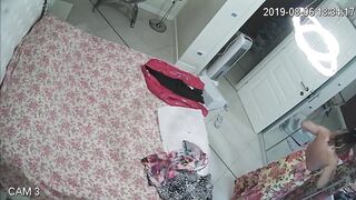 hidden Web Web Cam. Bombshell Mom Blonde changing inside bedroom