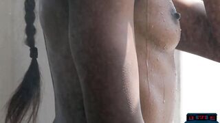 Boxing training got ebony MILF Ana Foxxx all Hottie so she stripped