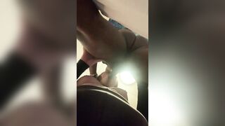 Fat white bitch wanted to eat my booty and get