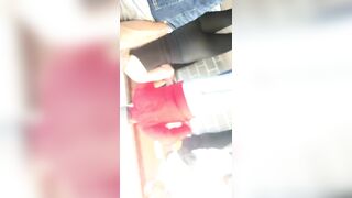 Dance Team Girl ass into yoga pants