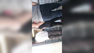 Dance Team Girl ass into yoga pants