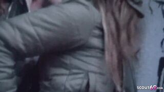 Real teenie Year Mature Couple 18 year old yo Scandal Outside Sex at different