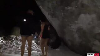 Ksal Bae went to the beach at night, and when they started