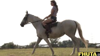 Fhuta - Cowgirl Alice Romain Gets Anal By The Lake