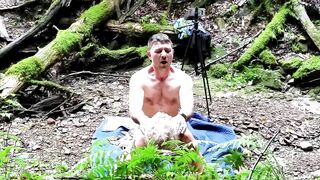 Voyeur - Romantic Walk into Woods Sexsual Pegging & Real Passionate Sex by Waterfall HARD DOGGY STYLE