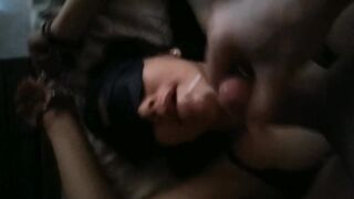 point of view Amazingly Hot Load into her Mouth for this Unfaithful Wifey (Hispanic with Handcuffs)