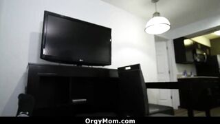 Goddess Blonde Cougar Gets Addicted To Her Son's Cock