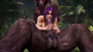 Sluty sluts mates with fairy monsters | Long Penis Monster