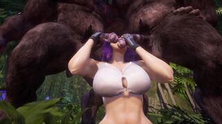 Sluty sluts mates with fairy monsters | Long Penis Monster