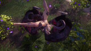 Sluty sluts mates with fairy monsters | Long Penis Monster
