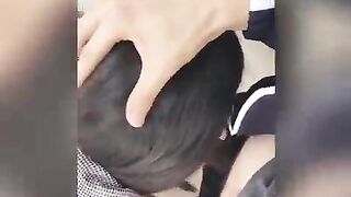 Hispanic Schoolgirl women SUCKING OFF Cock and FUCKING into the College!