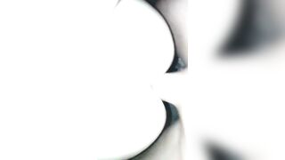 Slim Oiled 19 Year mature can't take Penis into her Booty Squirts