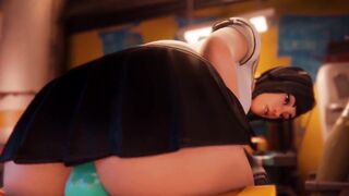 【MMD R-barely legal SEX DANCE】DILDO MOSTER LONG HOTTIE BOOTY ANAL SEX 激しいアナルセックス [MMD]