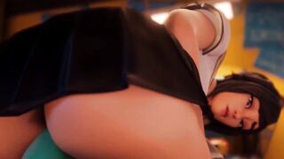 【MMD R-barely legal SEX DANCE】DILDO MOSTER LONG HOTTIE BOOTY ANAL SEX 激しいアナルセックス [MMD]