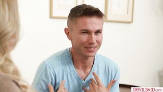Stepson butt fucking big tit blonde stepmom