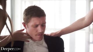 Deeper. Oliver can't Resist Temptresses Avery & Vanna's Challenge
