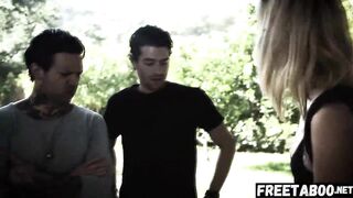 Slender Blonde Haley Reed Gets Double Vaginal Creampied From Tiny