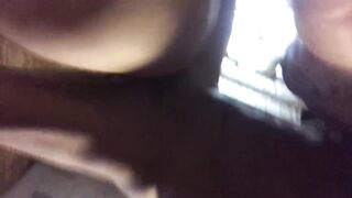 Huge Booty & Titties cougar Unshaved Cunt Creams on Penis B4 Cumed on & Creampied pov