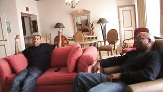 Bombshell redbone W/ Long boobs gets plowed by her boyfriends