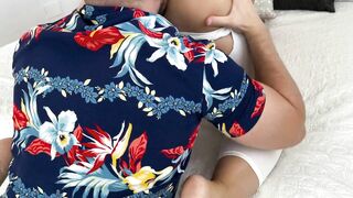 Hard Rough Fucking the AirBnb Host with Multiple Squirts and Cum into Mouth | SnuSnu