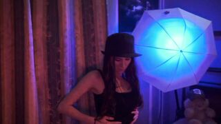 Giving a deep blow job after a striptease