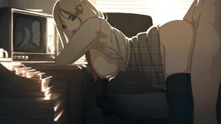 Big Boobed Blonde Gets Bent over