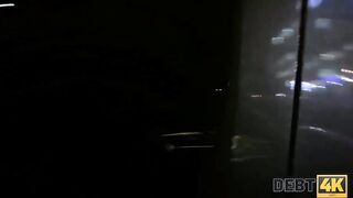DEBT4k. Pumped bull fucks the debtor after she sucks mighty