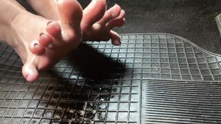 Cum twice After-workout Vehicle Turf Job Tease