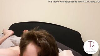 Young College Amateur into Thigh Highs Gets Leaking Jizzed (point of view)