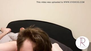 Young College Amateur into Thigh Highs Gets Leaking Jizzed (point of view)