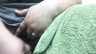 Snuck into the Restroom to Release some Pressure