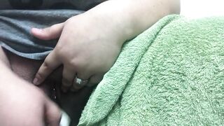 Snuck into the Restroom to Release some Pressure