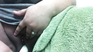 Snuck into the Restroom to Release some Pressure