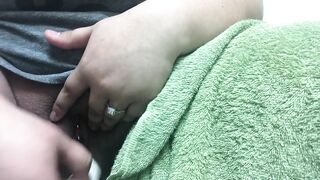 Snuck into the Restroom to Release some Pressure