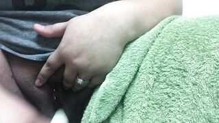 Snuck into the Restroom to Release some Pressure