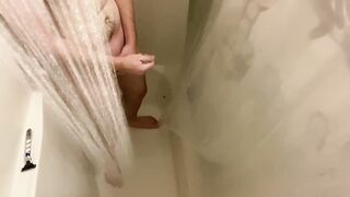 Concealed shower web cam catches him having fun with himself -cumplaycouple