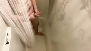 Concealed shower web cam catches him having fun with himself -cumplaycouple