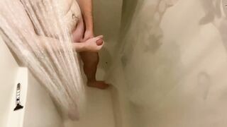 Concealed shower web cam catches him having fun with himself -cumplaycouple
