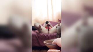 Selfie Masturbation Games with Mirror at Home Today - Hanna ZImmer