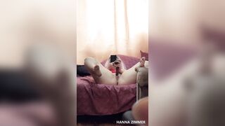 Selfie Masturbation Games with Mirror at Home Today - Hanna ZImmer