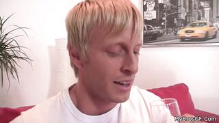Cheating blonde sluts caught ride another penis