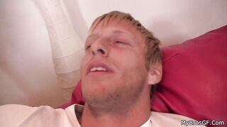 Cheating blonde sluts caught ride another penis
