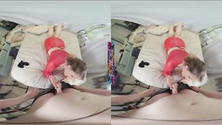 Stepmom spreads legs for stepson