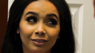 Big Tit african 19 year old step daughter Aaliyah Hadid wants to feel stepdads